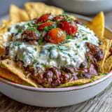 Vibrant Easy Taco Dip Cups with creamy layers, fresh veggies, and melted cheese—perfect for parties and game day snacking.