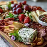 Spring Charcuterie Edible Flowers Fruits