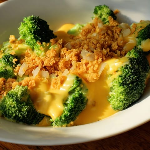 Broccoli with Cheesy Topping