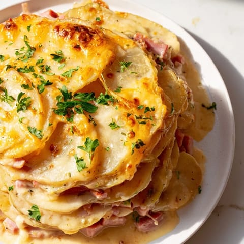 Scalloped Potatoes Ham Layers