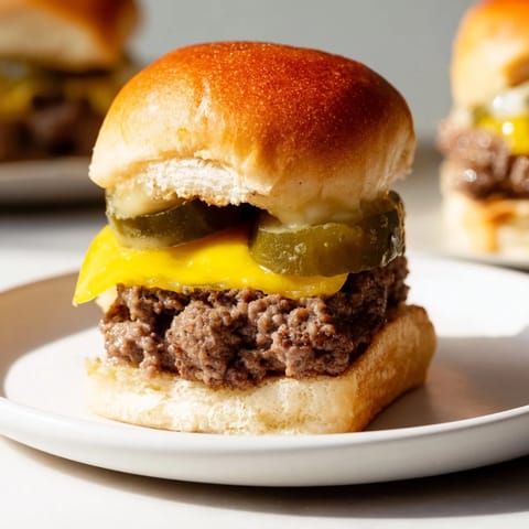 Mini Hamburgers with Cheese