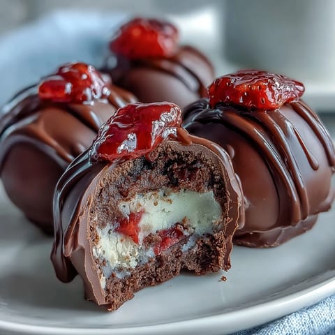 Dubai Strawberry Truffles Dark
