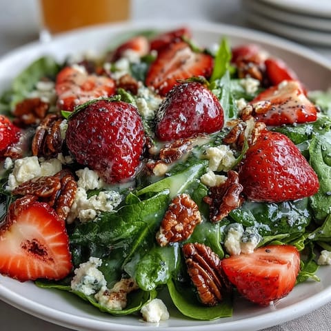 Fresh Strawberry Spinach Salad