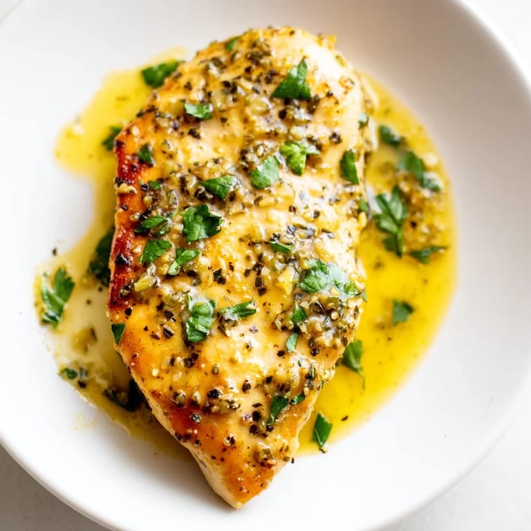 A close-up of succulent Lemon Pepper Chicken, featuring juicy meat, crisp edges, and a sprinkle of zesty lemon and black pepper.