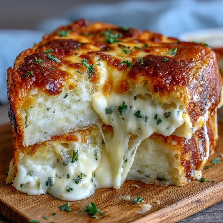 Layers of creamy Yukon Gold potatoes and melted Gruyère cheese inside.