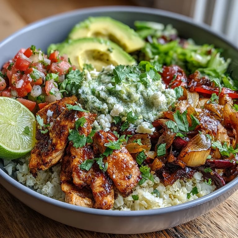 Fresh lime wedges sit beside a hearty Sheet Pan Fajita Bowl filled with spiced meat and colorful vegetables over fluffy rice.