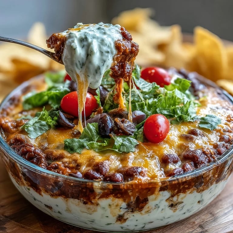 Individual Easy Taco Dip Cups featuring seasoned beans, tangy sour cream, and crisp lettuce—ideal for festive gatherings.