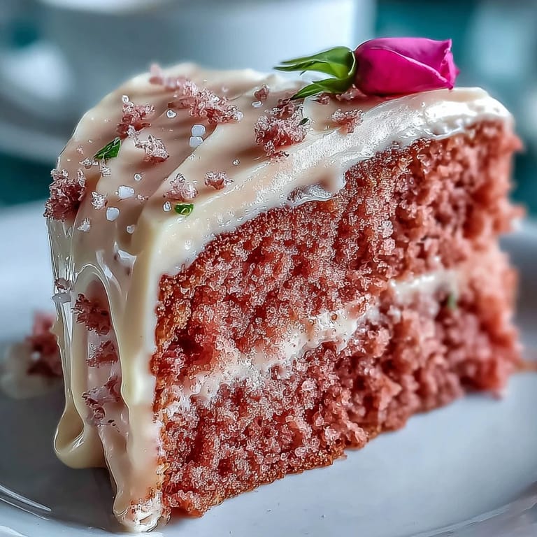 Decadent Bridal Shower Rosé Velvet Cake, perfect for celebrations, with a gleaming drip.